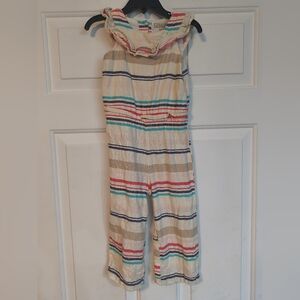 OshKosh Girls Multicolor Striped Jumpsuit 2T